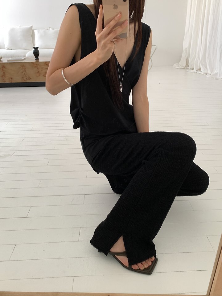 Vive L - Korean Women Fashion - #thatsdarling - Pleated Leggings - 7