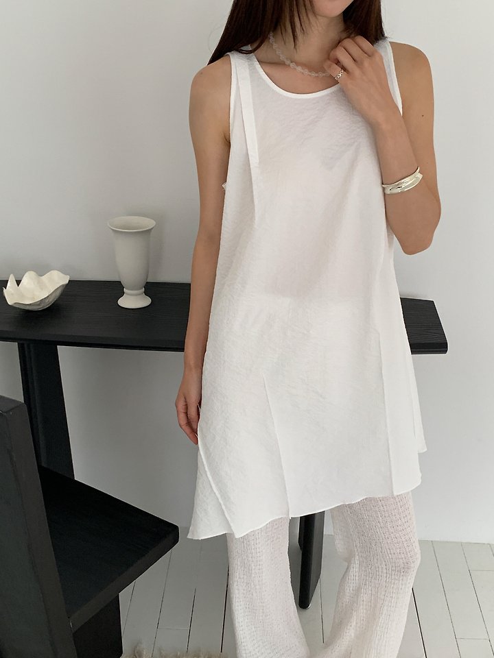 Vive L - Korean Women Fashion - #thelittlethings - Pintuck Diagonal One-piece - 11