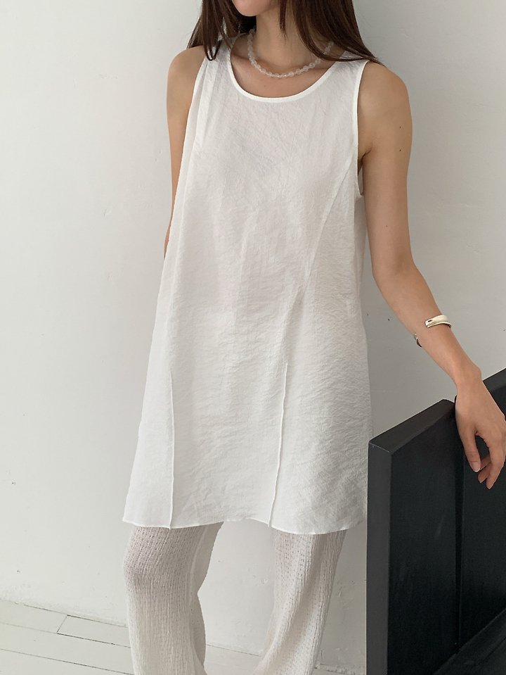 Vive L - Korean Women Fashion - #womensfashion - Pintuck Diagonal One-piece - 4