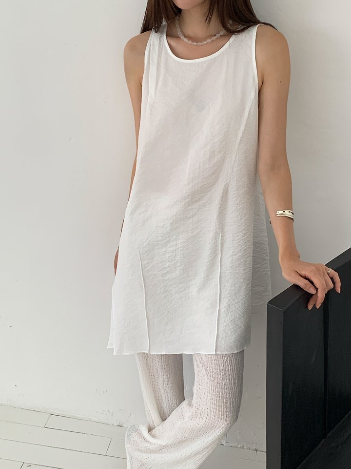 Vive L - Korean Women Fashion - #vintagekidsstyle - Pintuck Diagonal One-piece - 5
