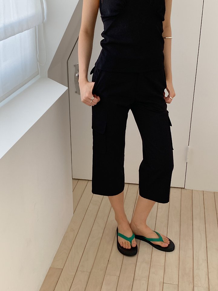 Vive L - Korean Women Fashion - #womensfashion - Capri Pants - 3