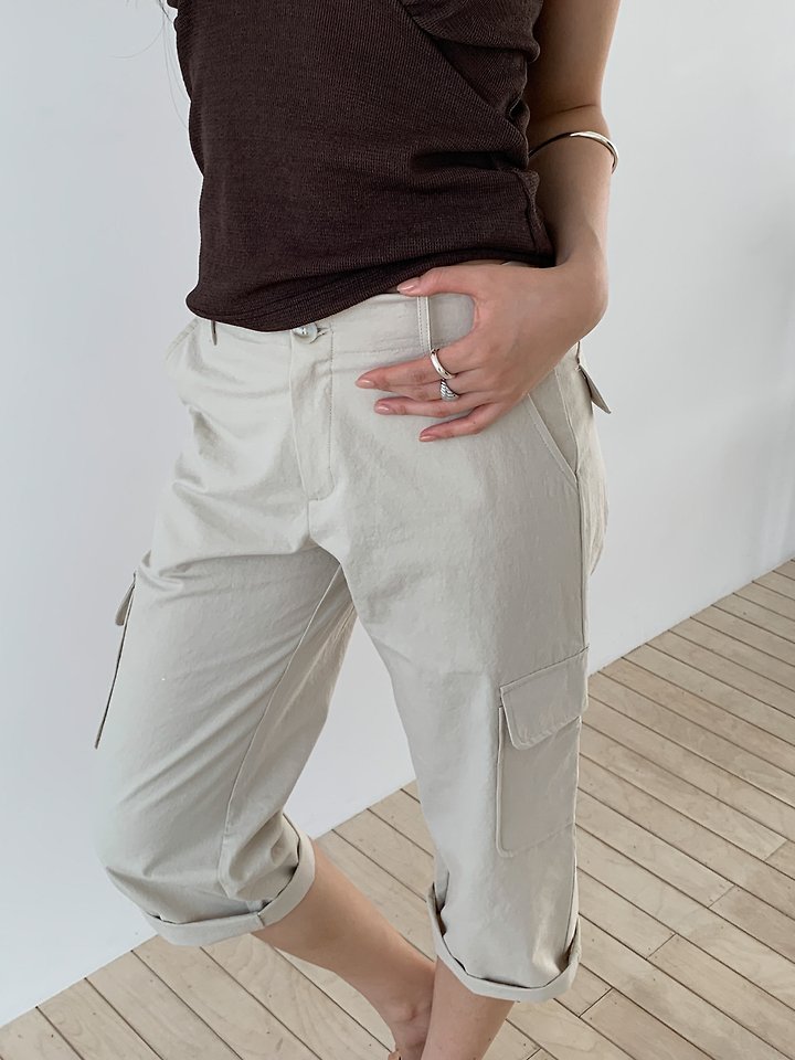 Vive L - Korean Women Fashion - #womensfashion - Capri Pants - 5