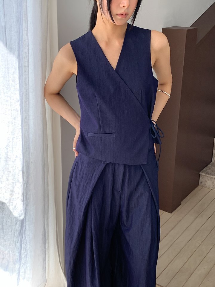 Vive L - Korean Women Fashion - #momslook - Mare Wrap Vest - 4