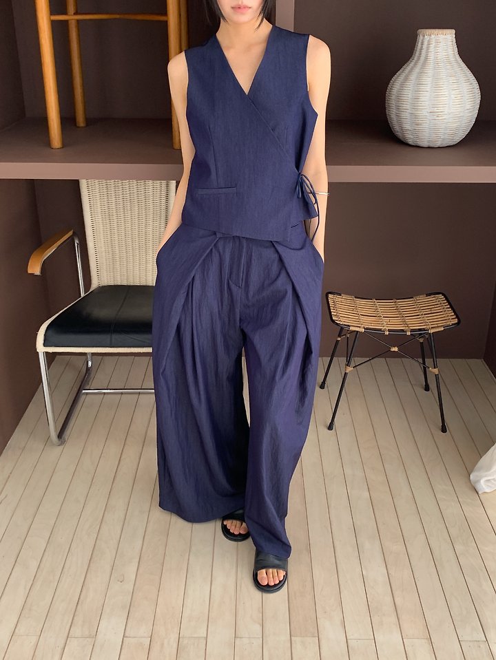 Vive L - Korean Women Fashion - #womensfashion - Mare Wrap Vest - 6