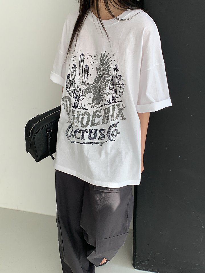 Vive L - Korean Women Fashion - #womensfashion - Cactus Tee - 5