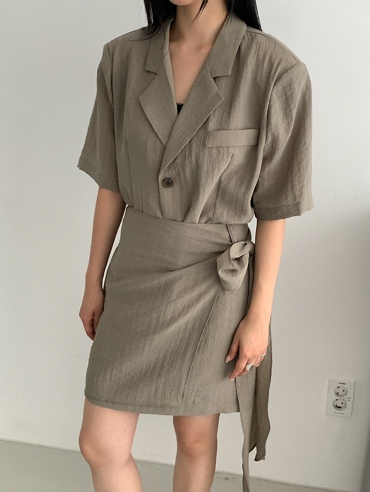 Vive L - Korean Women Fashion - #womensfashion - Belt Ribbon Skirt - 9