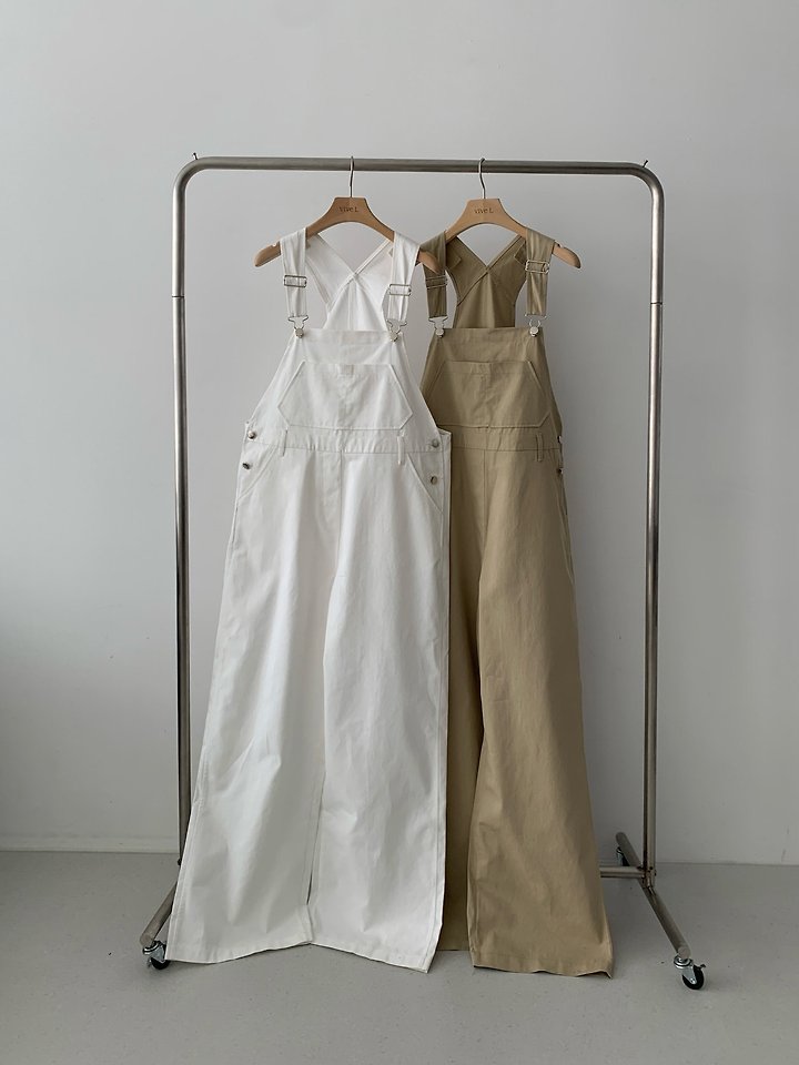 Vive L - Korean Women Fashion - #womensfashion - Cotton Overall Pants