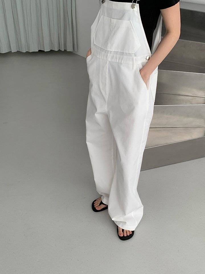 Vive L - Korean Women Fashion - #womensfashion - Cotton Overall Pants - 5