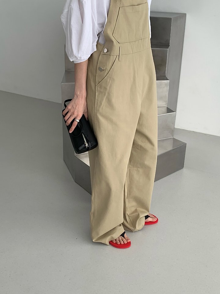 Vive L - Korean Women Fashion - #womensfashion - Cotton Overall Pants - 9