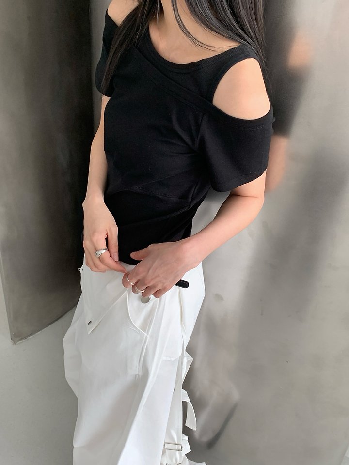 Vive L - Korean Women Fashion - #womensfashion - Rose Double-Layer Tee - 3