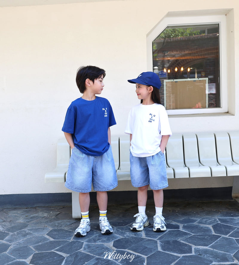Witty Boy - Korean Children Fashion - #Kfashion4kids - Blue Ocean Tee - 6