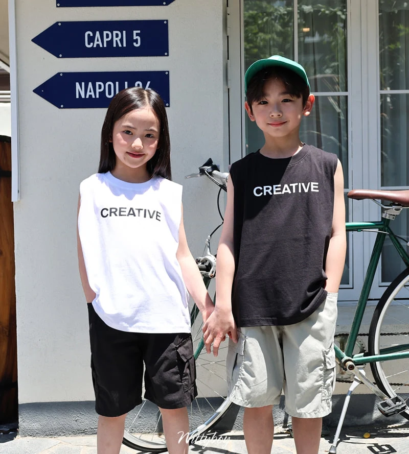 Witty Boy - Korean Children Fashion - #childofig - Creative Sleeveless Top