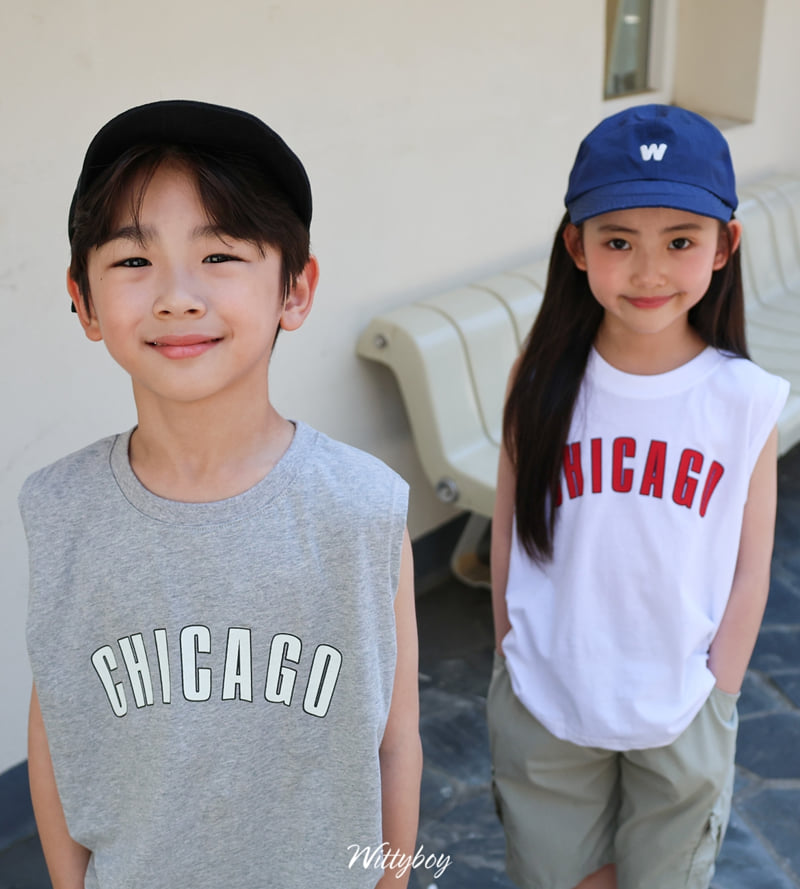 Witty Boy - Korean Children Fashion - #childofig - Chicago Sleeveless Top - 3
