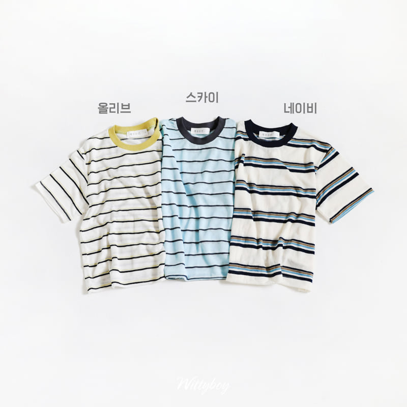 Witty Boy - Korean Children Fashion - #childrensboutique - Marine Tencel Tee