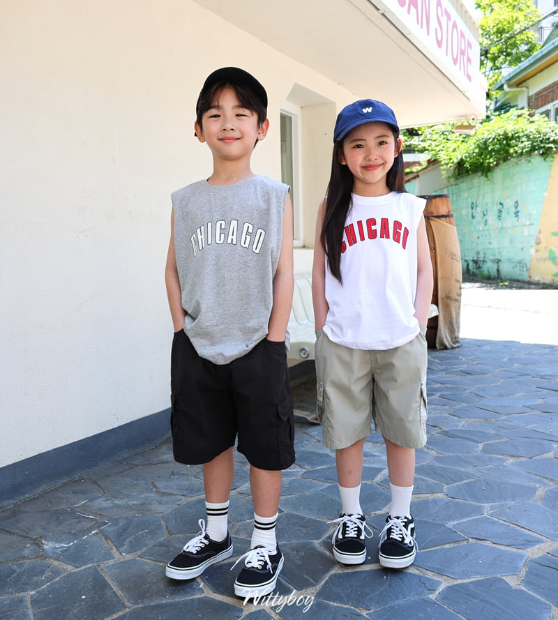 Witty Boy - Korean Children Fashion - #designkidswear - Chicago Sleeveless Top - 5