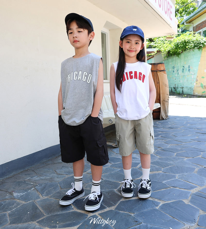 Witty Boy - Korean Children Fashion - #discoveringself - Chicago Sleeveless Top - 6