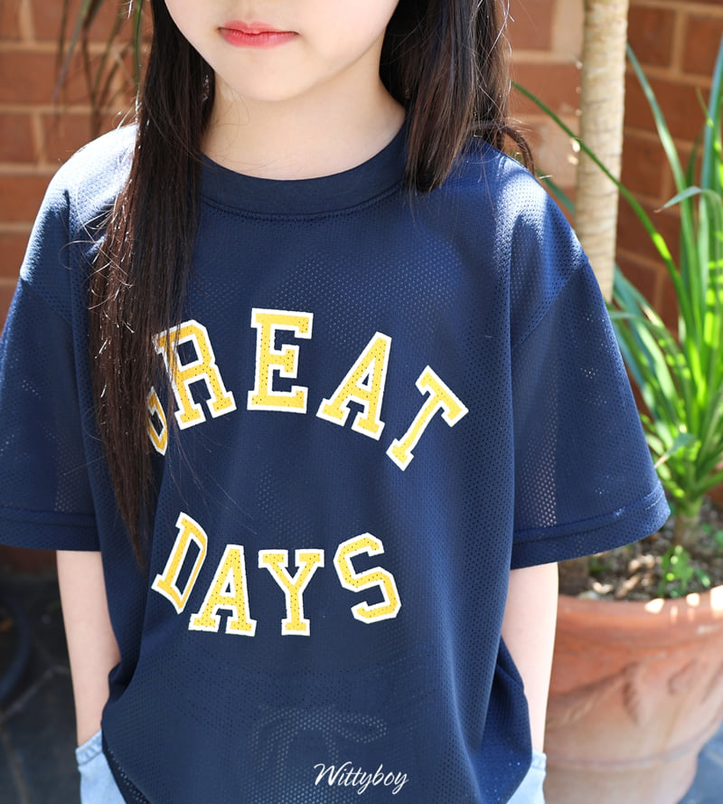 Witty Boy - Korean Children Fashion - #designkidswear - Great Mesh Tee - 4