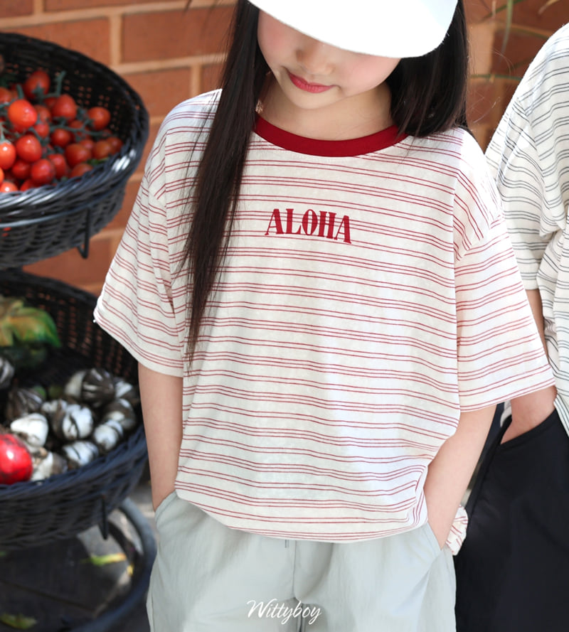Witty Boy - Korean Children Fashion - #kidsshorts - Aloha Tee