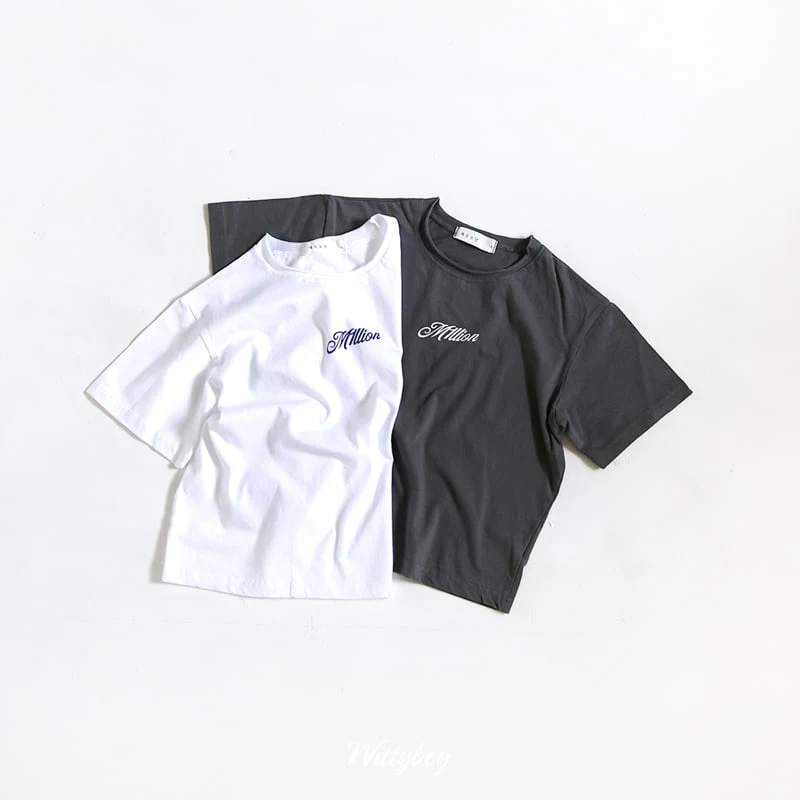 Witty Boy - Korean Children Fashion - #kidsstore - Million Washed Tee