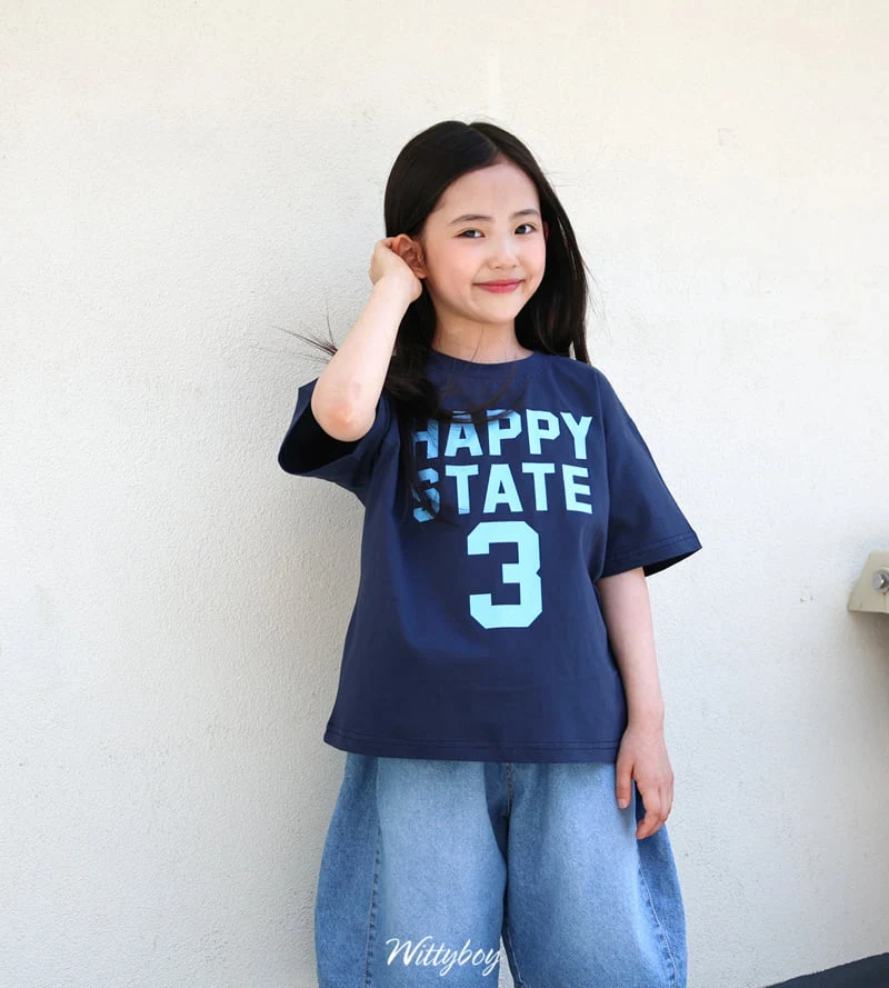 Witty Boy - Korean Children Fashion - #kidsstore - Happy State Tee - 12