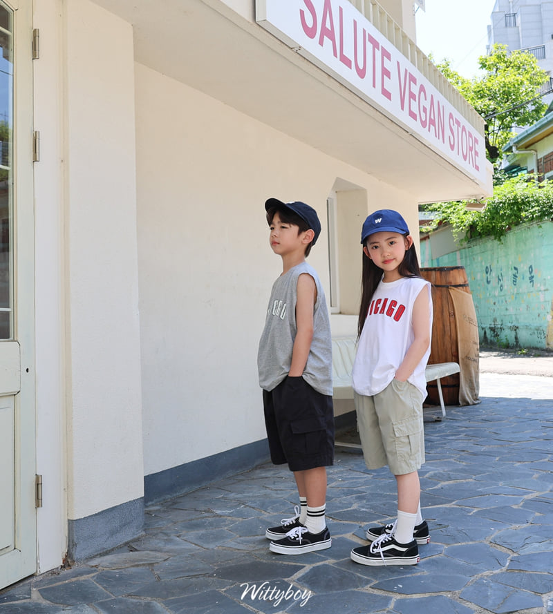 Witty Boy - Korean Children Fashion - #kidsstore - Chicago Sleeveless Top - 9