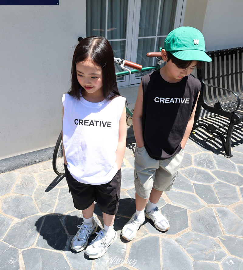Witty Boy - Korean Children Fashion - #kidzfashiontrend - Creative Sleeveless Top - 8