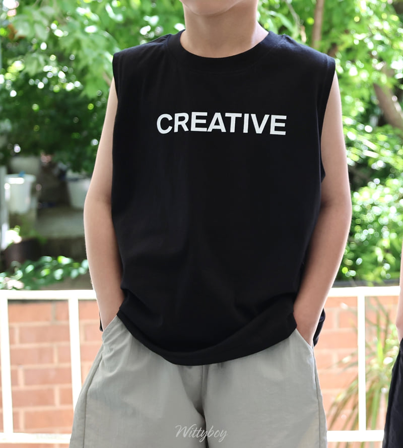 Witty Boy - Korean Children Fashion - #littlefashionista - Creative Sleeveless Top - 10