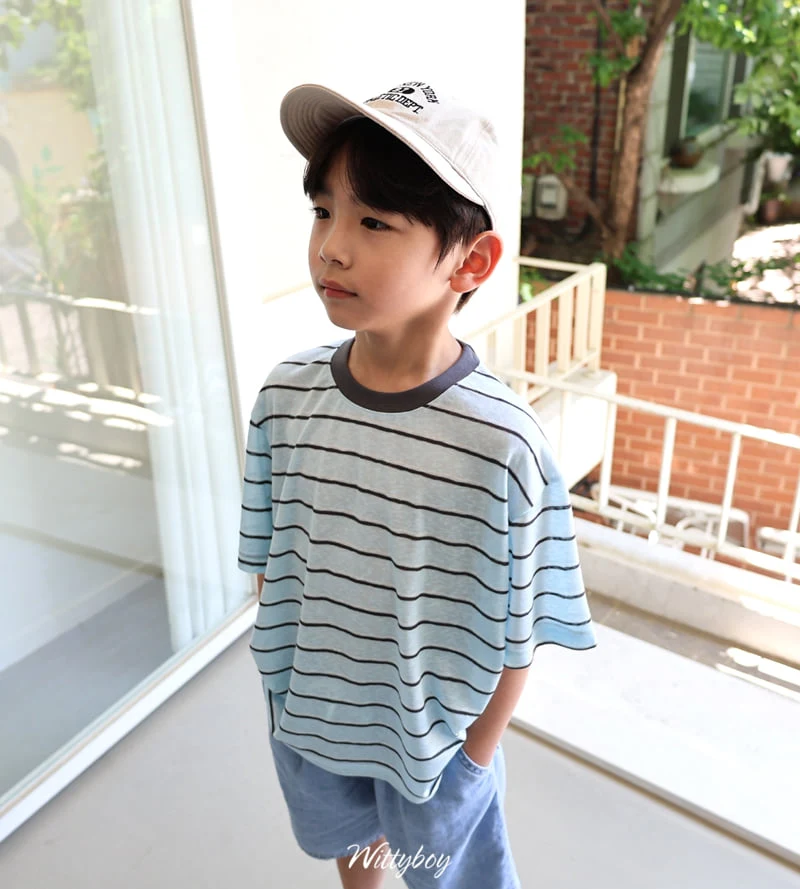Witty Boy - Korean Children Fashion - #magicofchildhood - Marine Tencel Tee - 10