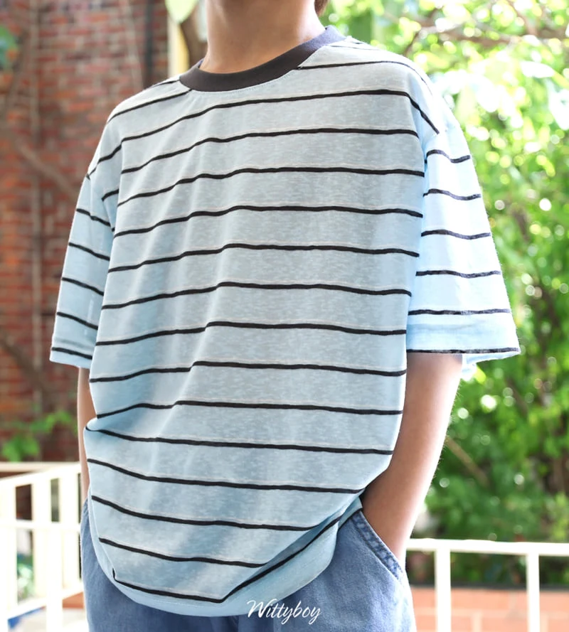 Witty Boy - Korean Children Fashion - #minifashionista - Marine Tencel Tee - 11