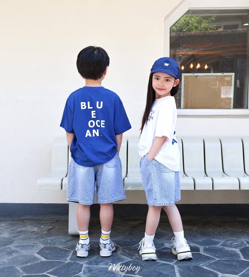Witty Boy - Korean Children Fashion - #prettylittlegirls - Blue Ocean Tee - 10