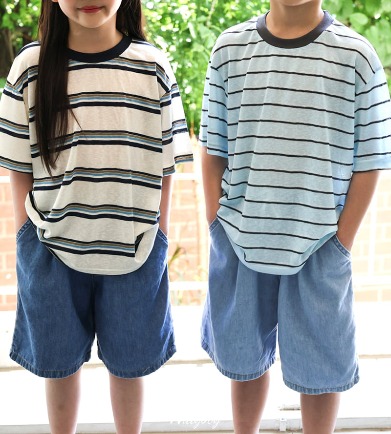 Witty Boy - Korean Children Fashion - #prettylittlegirls - Marine Tencel Tee - 12