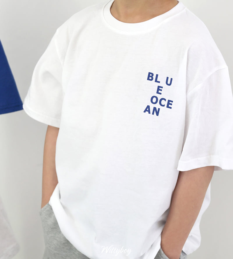 Witty Boy - Korean Children Fashion - #todddlerfashion - Blue Ocean Tee - 11