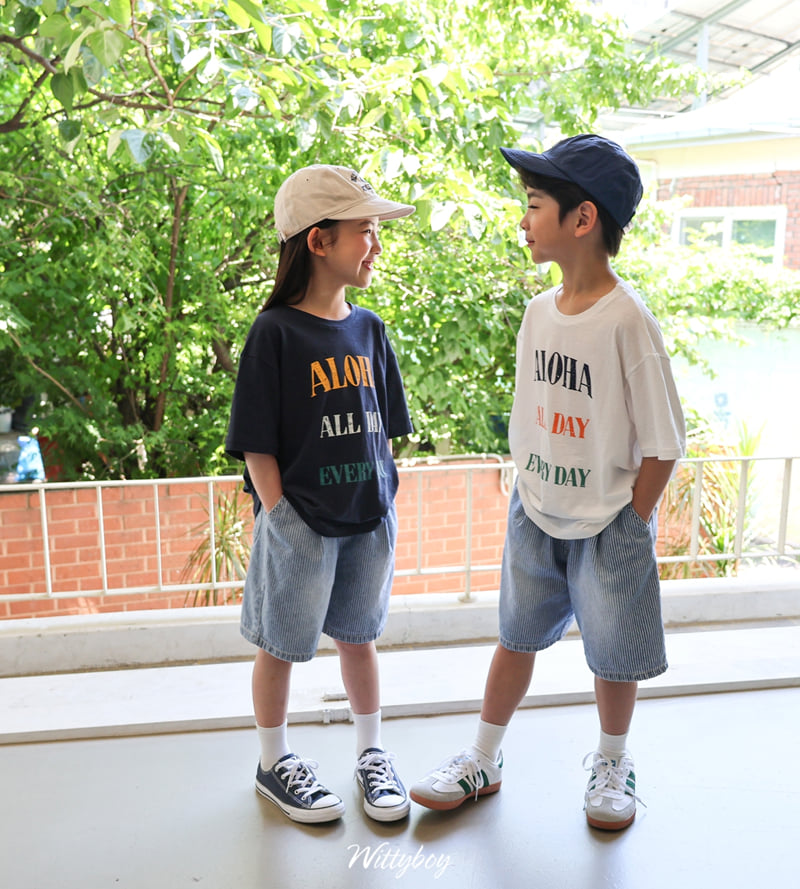 Witty Boy - Korean Children Fashion - #todddlerfashion - Breeze Stripe Denim - 6