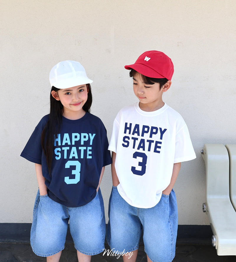 Witty Boy - Korean Children Fashion - #todddlerfashion - Happy State Tee - 3