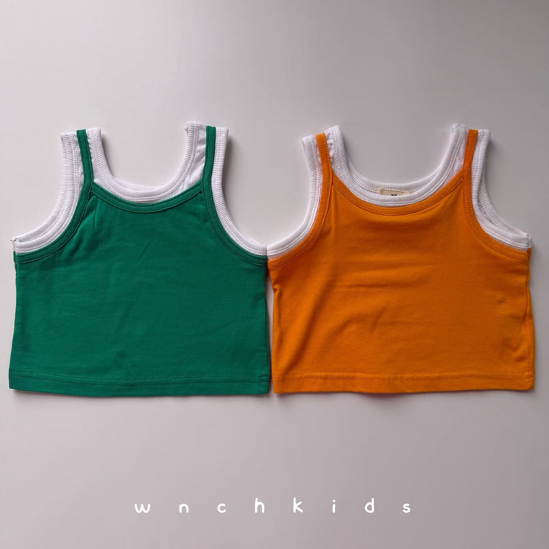 Wnch Kids - Korean Baby Fashion - #babyfever - Double-Layer Sleeveless Top