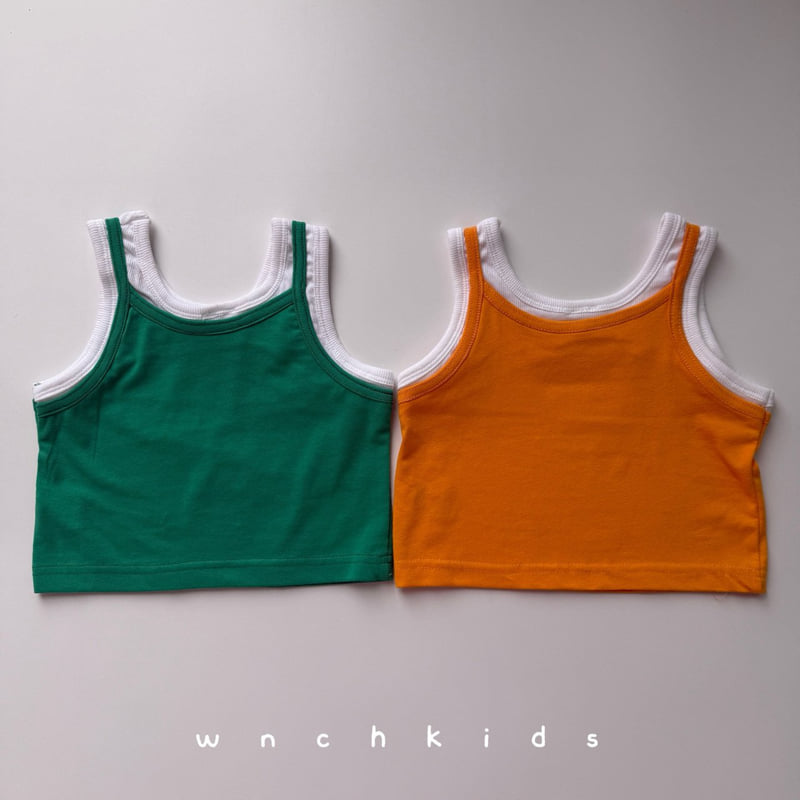 Wnch Kids - Korean Baby Fashion - #babygirlfashion - Double-Layer Sleeveless Top - 2
