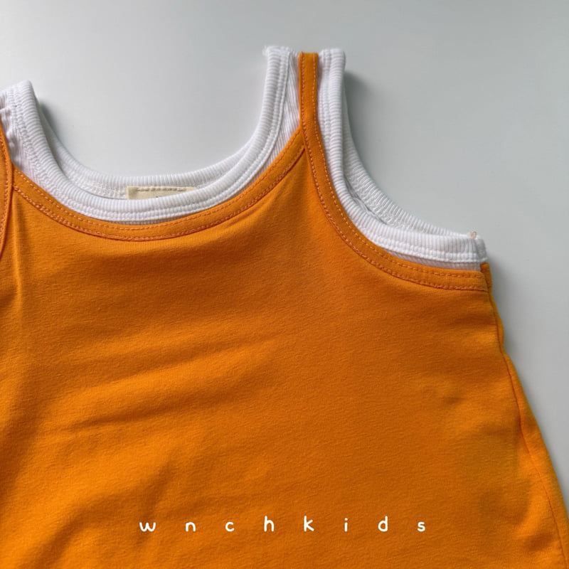 Wnch Kids - Korean Baby Fashion - #babylifestyle - Double-Layer Sleeveless Top - 3