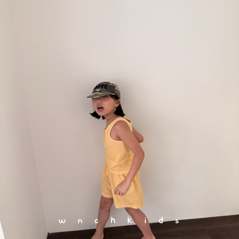 Wnch Kids - Korean Baby Fashion - #babyoutfit - Sweet & Sour Terry Sleeveless Top - 6