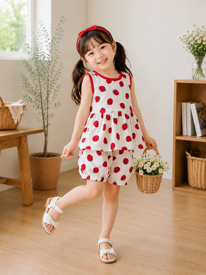 e.ru - Korean Children Fashion - #designkidswear - Strawberry Set