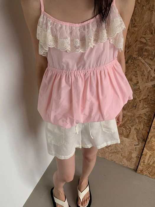 Hug Lace Balloon Sleeveless