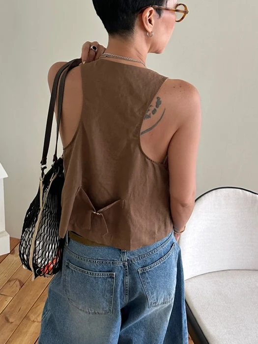 Linen Mango Vest Linen Mango Vest
