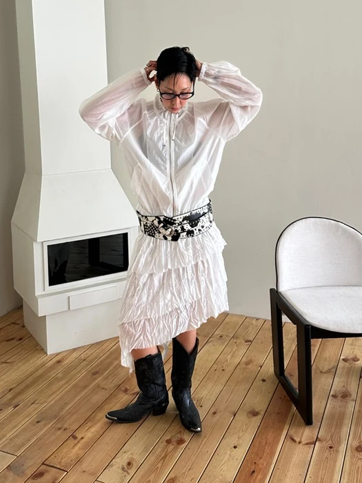 Wrinkle Tiered Skirt Wrinkle Tiered Skirt