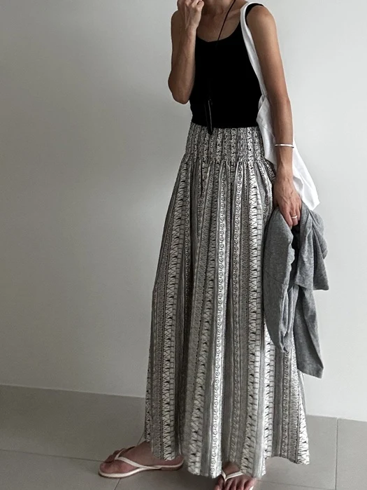 Smocked Skirt