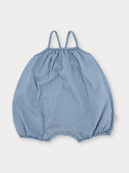 Bebe Denim Balloon Romper