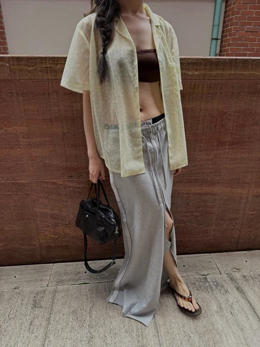 Zip Slit Skirt Zip Slit Skirt