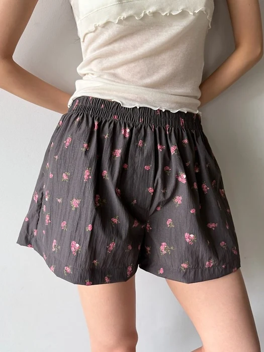 Floral A-Line Shorts