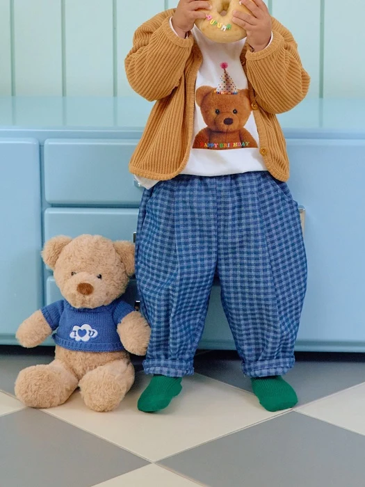Denim Check Pants Denim Check Pants