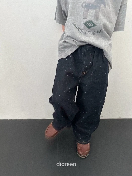 Dot Denim Pants Dot Denim Pants