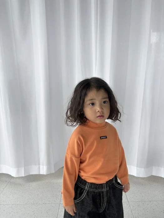 Tangerine Mock Neck Top Tangerine Mock Neck Top