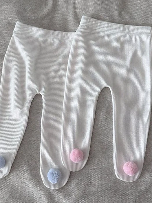 Pompom Footed Tights Pompom Footed Tights